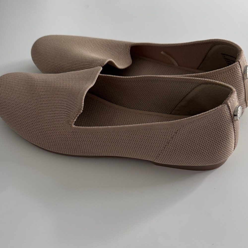 Steve Madden Knit Slip-On Flats in Light Beige - Picture 3 of 5